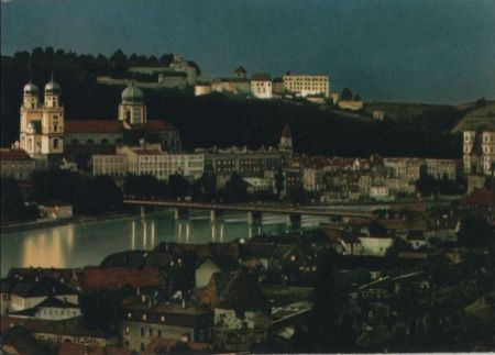 Passau - Nachtaufnahme - ca. 1980 Passau - Nachtaufnahme - ca. 1980
