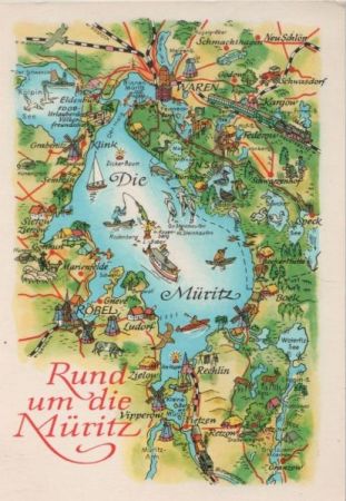 Müritz - Umgebungskarte - 1982 Müritz - Umgebungskarte - 1982