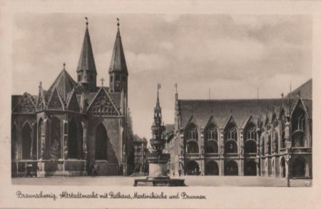 Braunschweig - Altstadtmarkt - ca. 1950 Braunschweig - Altstadtmarkt - ca. 1950