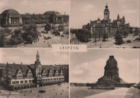 Leipzig - u.a. Völkerschlachtdenkmal - 1956 Leipzig - u.a. Völkerschlachtdenkmal - 1956
