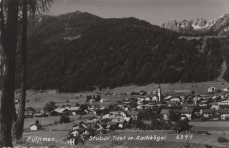 Österreich - Fulpmes - mit Kalkkögel - 1959 Österreich - Fulpmes - mit Kalkkögel - 1959