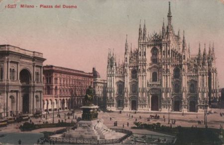 Italien - Mailand Milano - Piazza del Duomo - ca. 1925 Italien - Mailand Milano - Piazza del Duomo - ca. 1925