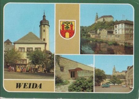 Weida - u.a. Rathaus am Markt - 1982 Weida - u.a. Rathaus am Markt - 1982