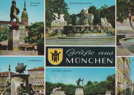 München u.a. Weiss-Ferdl-Brunnen - ca. 1975 München u.a. Weiss-Ferdl-Brunnen - ca. 1975