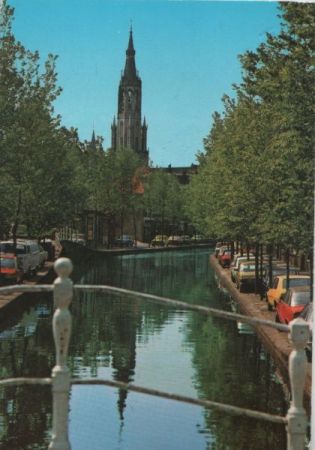Niederlande - Delft - Oosteinde met gezicht op Nieuwe Kerk - 1986 Niederlande - Delft - Oosteinde met gezicht op Nieuwe Kerk - 1986