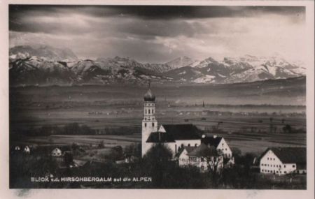 Pähl - Blick von der Hirschbergalm - ca. 1950 Pähl - Blick von der Hirschbergalm - ca. 1950