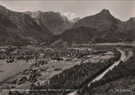 Bad Reichenhall - mit Loferer Steinbergen - 1956 Bad Reichenhall - mit Loferer Steinbergen - 1956