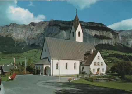 Schweiz - Flims Waldhaus - Katholische Kirche - 1970 Schweiz - Flims Waldhaus - Katholische Kirche - 1970