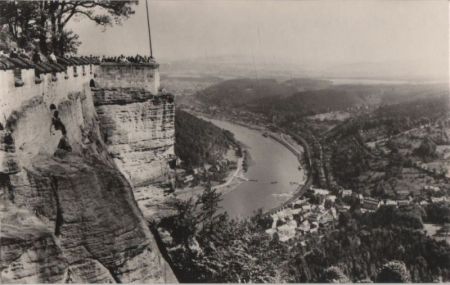 Königstein - Festung mit Elbtal - 1970 Königstein - Festung mit Elbtal - 1970