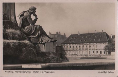 Würzburg - Frankoniabrunnen - ca. 1955 Würzburg - Frankoniabrunnen - ca. 1955
