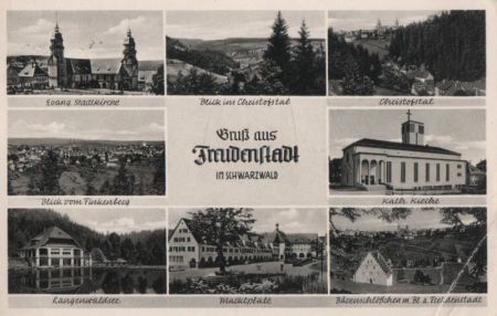Freudenstadt - u.a. evang. Stadtkirche - 1957 Freudenstadt - u.a. evang. Stadtkirche - 1957