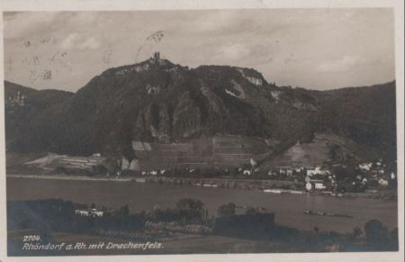 Bad Honnef-Rhöndorf - mit Drachenfels - ca. 1930 Bad Honnef-Rhöndorf - mit Drachenfels - ca. 1930