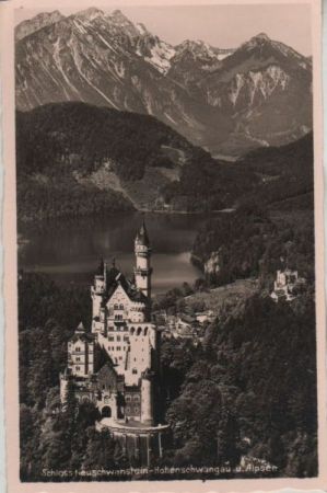 Schwangau Neuschwanstein - und der Alpsee - ca. 1955 Schwangau Neuschwanstein - und der Alpsee - ca. 1955