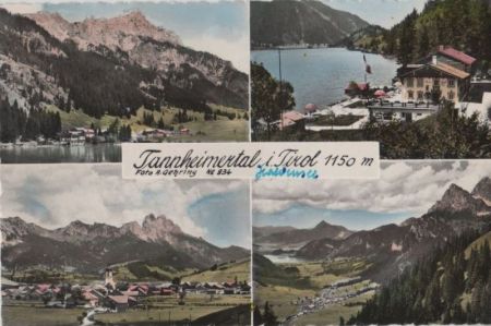 Österreich - Tannheimer Tal - mit 4 Bildern - 1960 Österreich - Tannheimer Tal - mit 4 Bildern - 1960