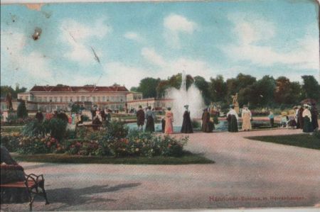 Hannover - Schloss in Herrenhausen - ca. 1925 Hannover - Schloss in Herrenhausen - ca. 1925