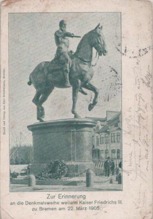 Bremen - Denkmalsweihe Bremen - Denkmalsweihe