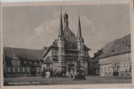 Wernigerode - Markt - 1953 Wernigerode - Markt - 1953
