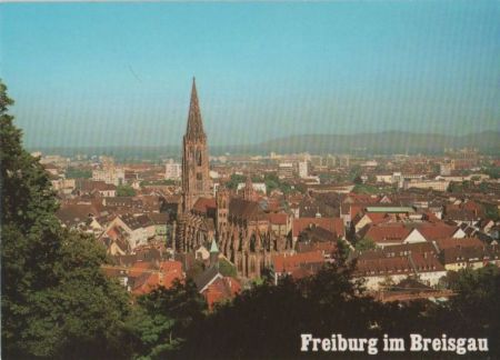 Freiburg - Blick vom Schloßberg - ca. 1985 Freiburg - Blick vom Schloßberg - ca. 1985