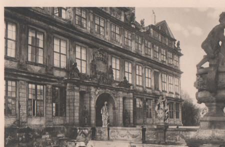 Wolfenbüttel - Schloss, Brücke und Portal - ca. 1955 Wolfenbüttel - Schloss, Brücke und Portal - ca. 1955