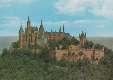 Burg Hohenzollern - Luftbild - ca. 1985 Burg Hohenzollern - Luftbild - ca. 1985
