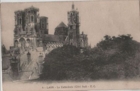 Frankreich - Laon - La Cathedrale - ca. 1935 Frankreich - Laon - La Cathedrale - ca. 1935