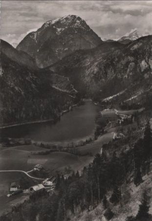 Bad Reichenhall - Thunsee mit Ristfeuchthorn - ca. 1965 Bad Reichenhall - Thunsee mit Ristfeuchthorn - ca. 1965