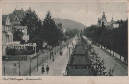 Bad Wildungen - Brunnenallee - 1937 Bad Wildungen - Brunnenallee - 1937