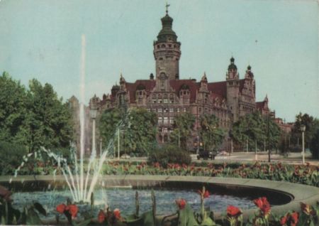 Leipzig - Neues Rathaus - ca. 1965 Leipzig - Neues Rathaus - ca. 1965