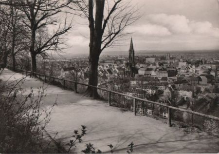 Freiburg - Blick vom Schloßberg - ca. 1965 Freiburg - Blick vom Schloßberg - ca. 1965