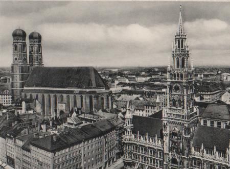 München - Rathaus und Dom - ca. 1955 München - Rathaus und Dom - ca. 1955