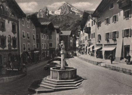 Berchtesgaden - Marktplatz - ca. 1955 Berchtesgaden - Marktplatz - ca. 1955