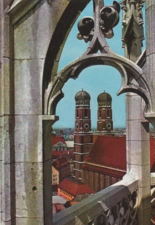 München - Türme der Frauenkirche - ca. 1975 München - Türme der Frauenkirche - ca. 1975