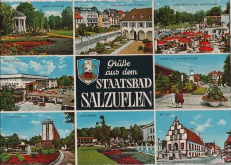 Bad Salzuflen - u.a. Parkstraße und Kurhaus - 1971 Bad Salzuflen - u.a. Parkstraße und Kurhaus - 1971