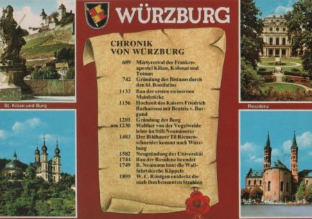Würzburg - u.a. Residenz - ca. 1985 Würzburg - u.a. Residenz - ca. 1985