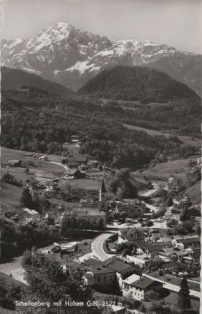 Schellenberg, Marktschellenberg - mit Hohem Göll - ca. 1960 Schellenberg, Marktschellenberg - mit Hohem Göll - ca. 1960