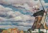 Wyk - Ölgemälde - Mühle Wrixum auf Föhr - ca. 1975