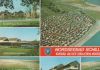 Wangerland - Ferienhaus Wattenmeer, AWO-Erholungsheim, Badestrand, Einkaufsstraße, Luftaufnahme - 1984