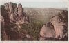 Sächsische Schweiz - Blick von der Basteibrücke - ca. 1920