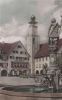 Freudenstadt - Neptunbrunnen mit Rathaus - 1958