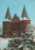 Lübeck - Holstentor unter Schnee - ca. 1985
