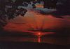 Sonnenuntergang am See - 1968