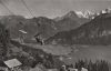 Schweiz - Blick auf Interlaken und Thunersee - ca. 1955