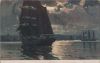 Segelboot im Dunkeln