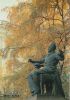 Moskau - Russland - Statue, sitzend