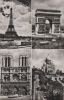 Frankreich - Paris - 4 Teilbilder - ca. 1960