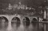 Heidelberg - Alte Neckarbrücke und Schloß - 1957