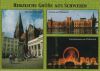Schwerin - u.a. Marktplatz mit Dom - ca. 1995